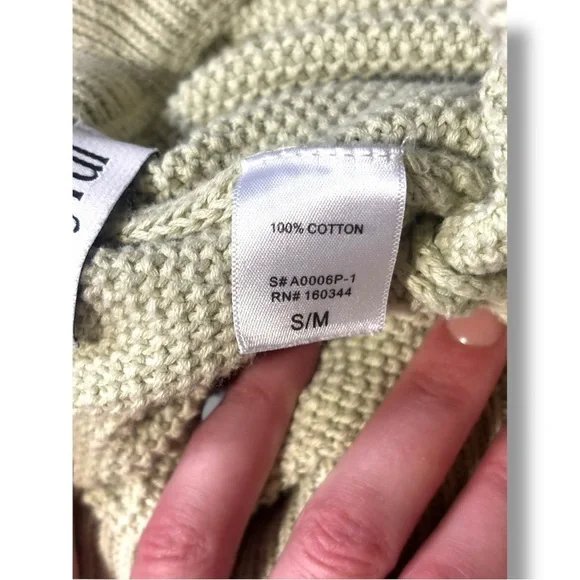 Lily High Waist Mint Green/Cream Elastic Waist With Drawstring Knit Micro Shorts - Picture 10 of 11